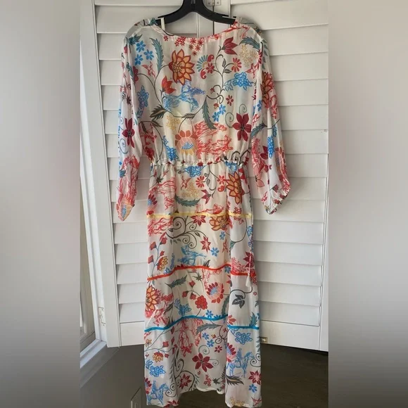 NWT Johnny Was - Els Floral Midi A-Line Dress - XL - Picture 6 of 7